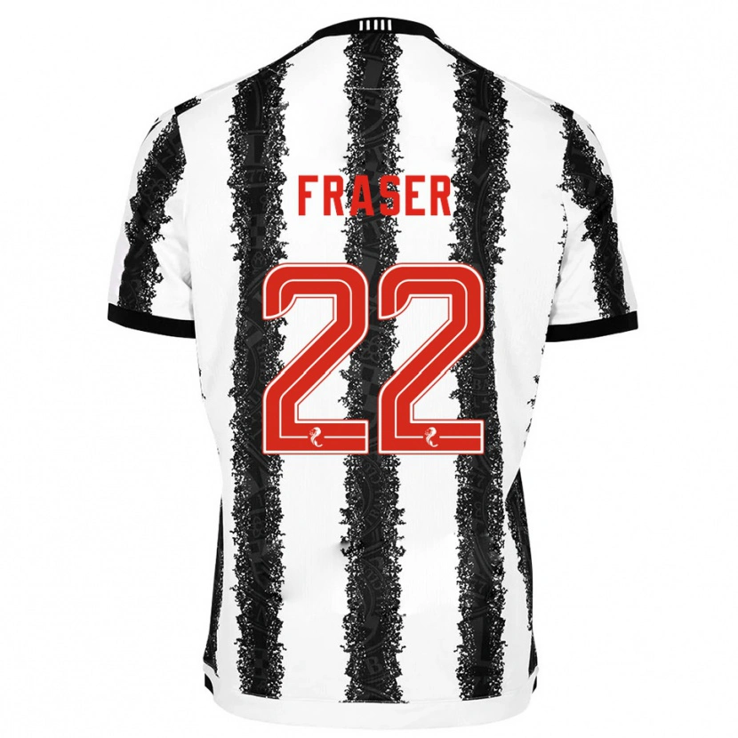Danxen Dames Marcus Fraser #22 Wit Zwart Thuisshirt Thuistenue 2025/26 T-Shirt