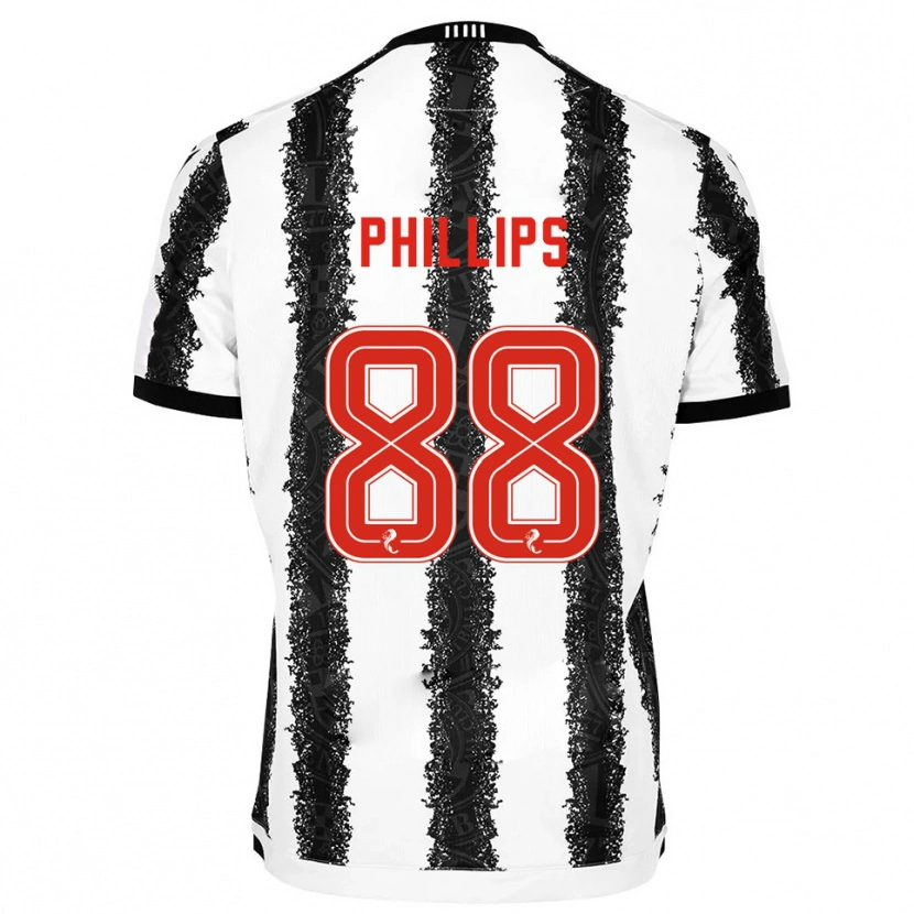 Danxen Dames Killian Phillips #88 Wit Zwart Thuisshirt Thuistenue 2025/26 T-Shirt
