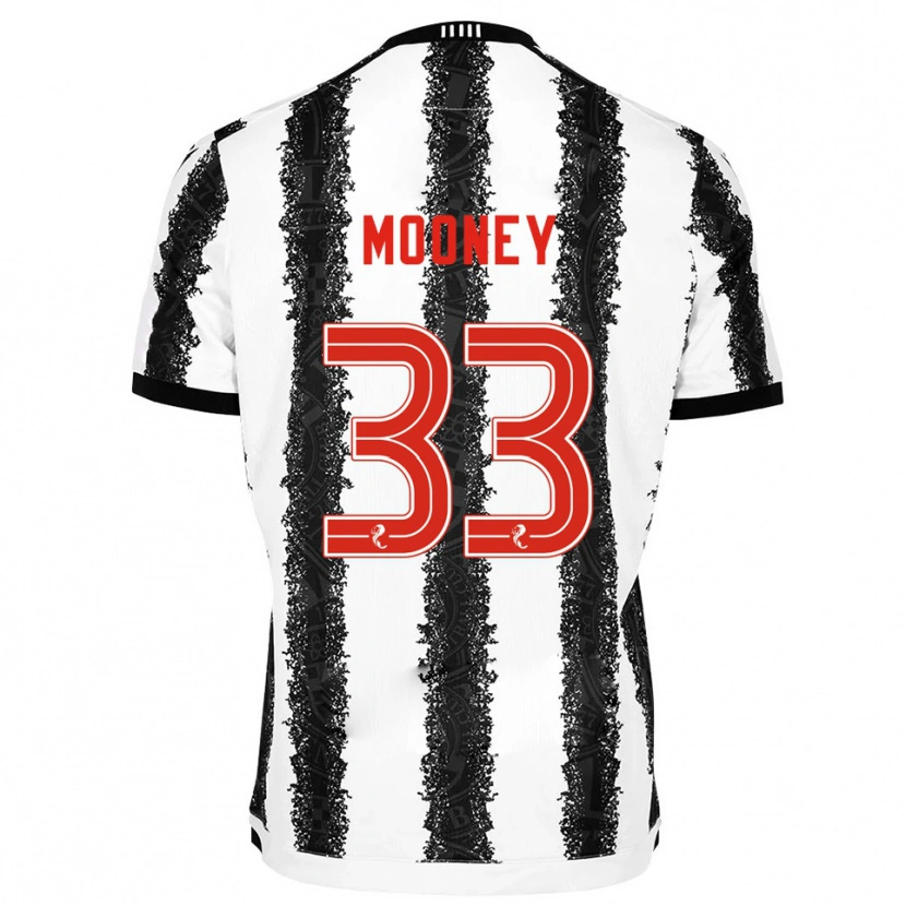 Danxen Dames Evan Mooney #33 Wit Zwart Thuisshirt Thuistenue 2025/26 T-Shirt