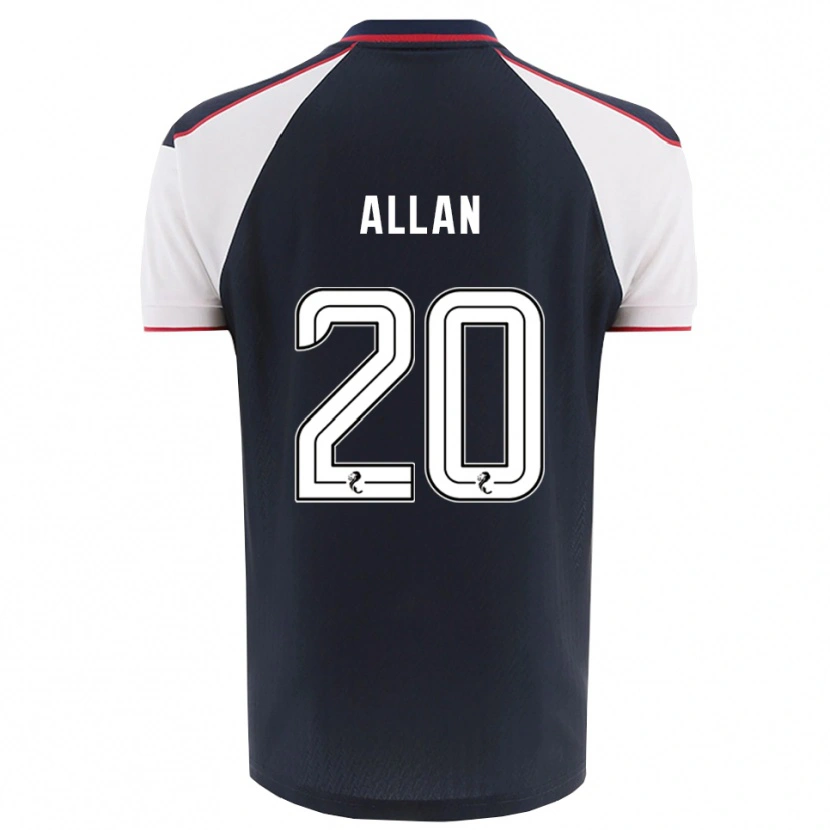Danxen Dames Connor Allan #20 Marine Wit Thuisshirt Thuistenue 2025/26 T-Shirt