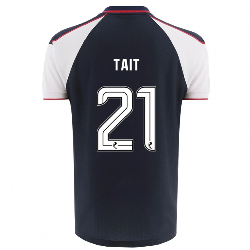 Danxen Dames Dylan Tait #21 Marine Wit Thuisshirt Thuistenue 2025/26 T-Shirt