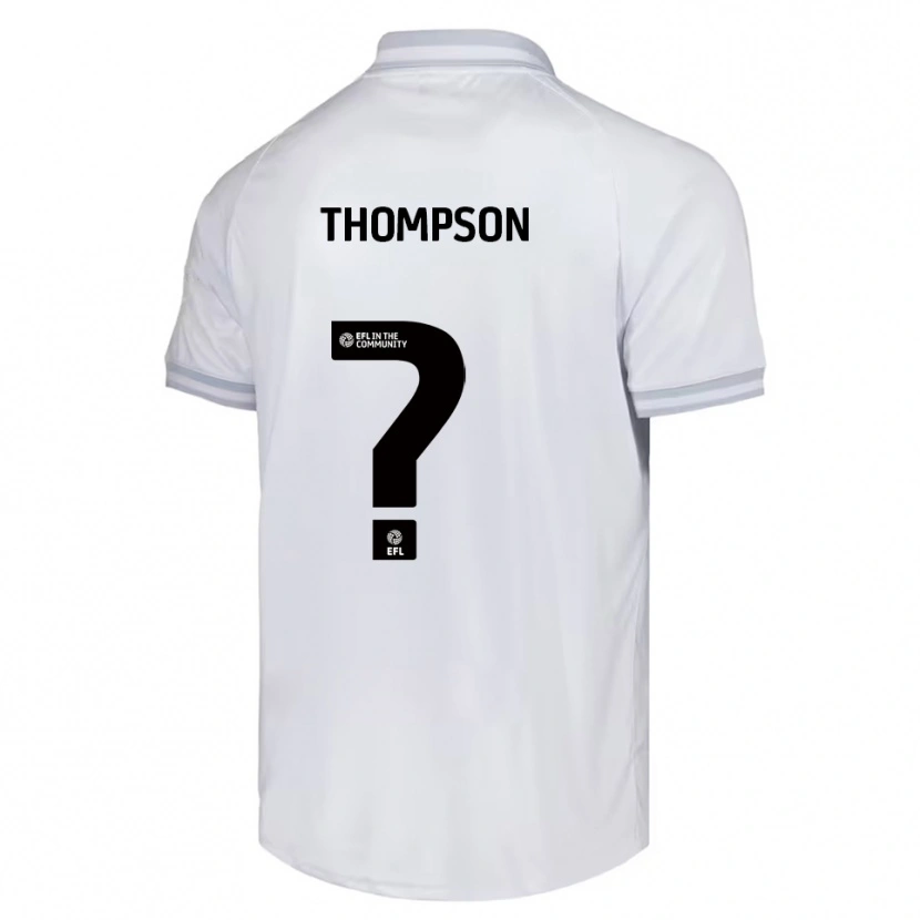 Danxen Dames Will Thompson #0 Wit Grijs Zwart Uitshirt Uittenue 2025/26 T-Shirt