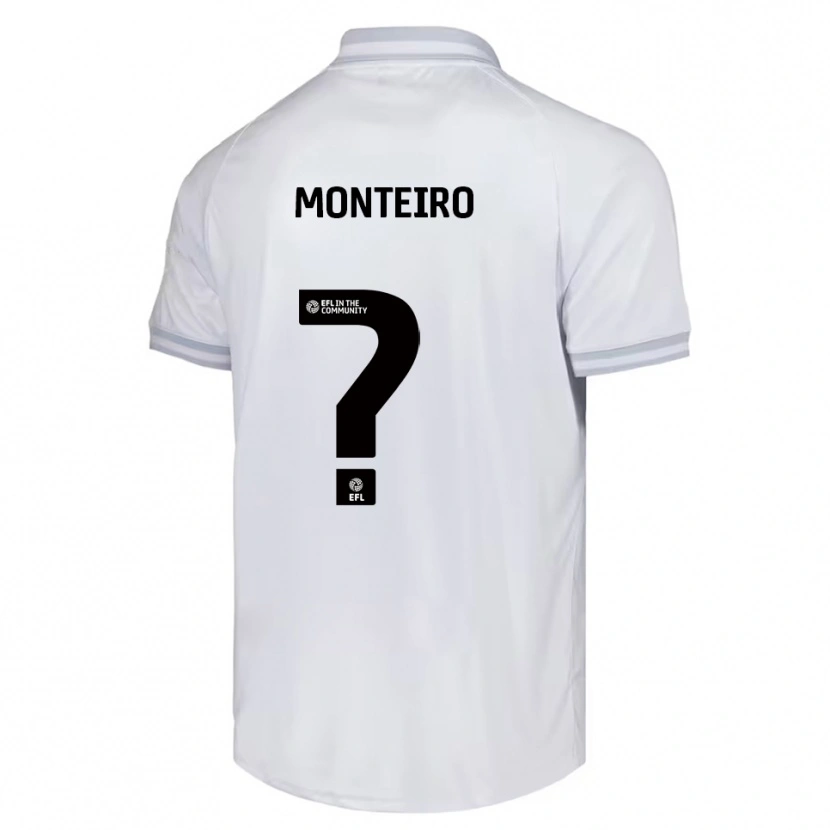 Danxen Dames Rafael Monteiro #0 Wit Grijs Zwart Uitshirt Uittenue 2025/26 T-Shirt
