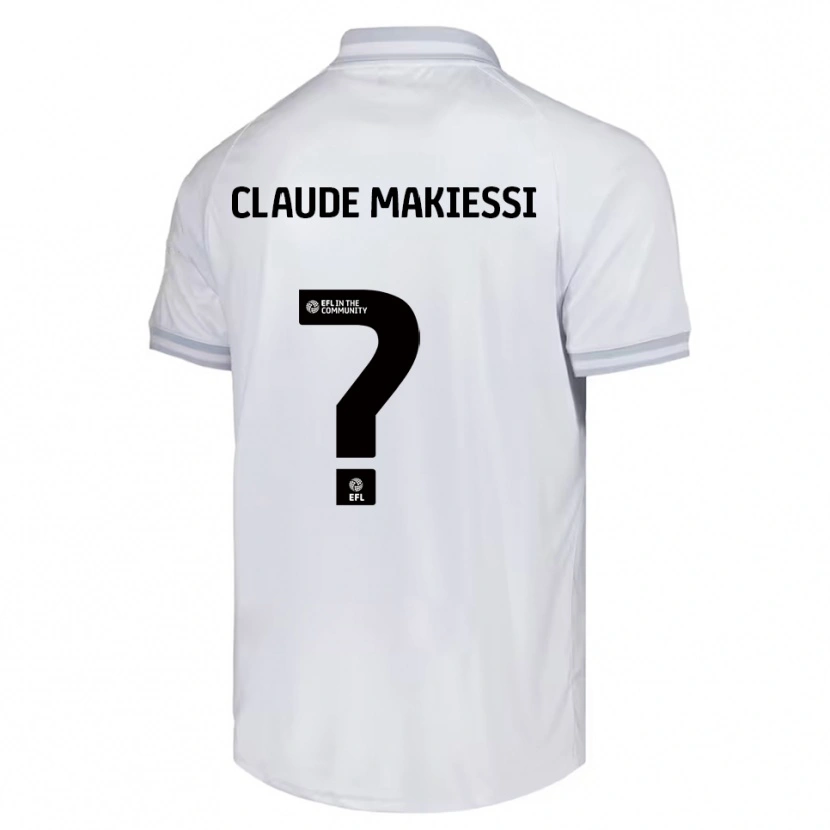 Danxen Dames Jean Claude Makiessi #0 Wit Grijs Zwart Uitshirt Uittenue 2025/26 T-Shirt