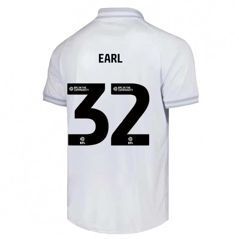 Danxen Dames Josh Earl #32 Wit Grijs Zwart Uitshirt Uittenue 2025/26 T-Shirt