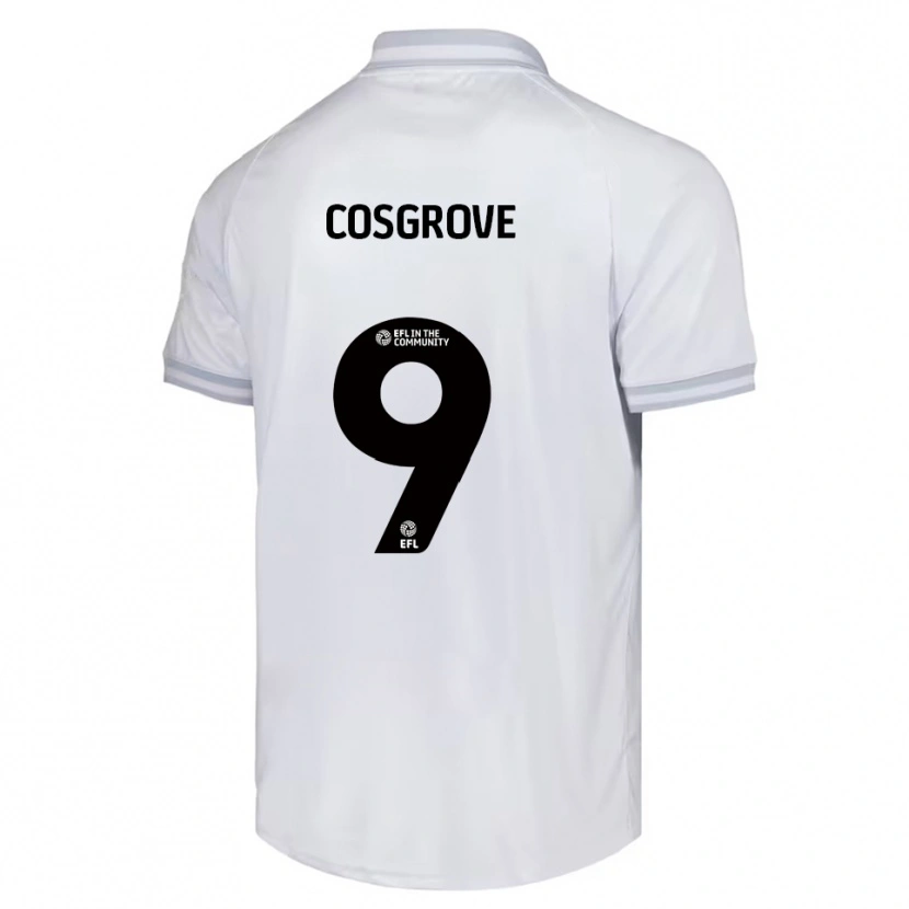 Danxen Dames Sam Cosgrove #9 Wit Grijs Zwart Uitshirt Uittenue 2025/26 T-Shirt