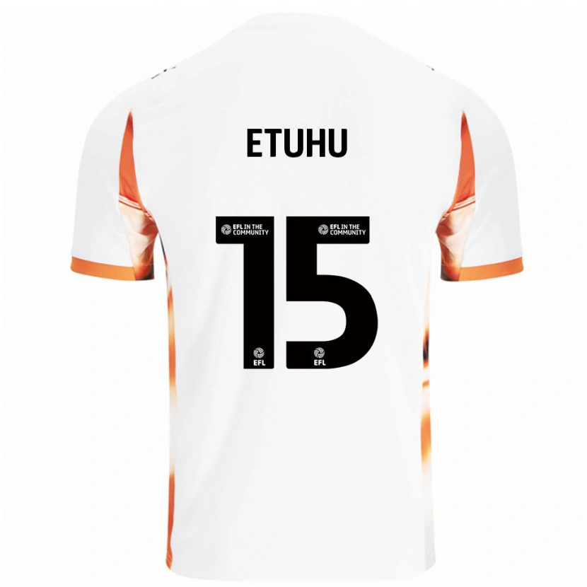 Danxen Dames Zaccai Etuhu #15 Wit Oranje Zwart Uitshirt Uittenue 2025/26 T-Shirt