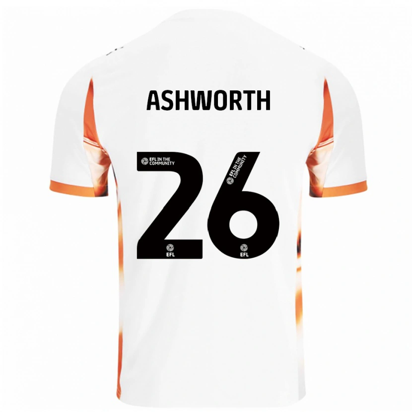 Danxen Dames Zac Ashworth #26 Wit Oranje Zwart Uitshirt Uittenue 2025/26 T-Shirt