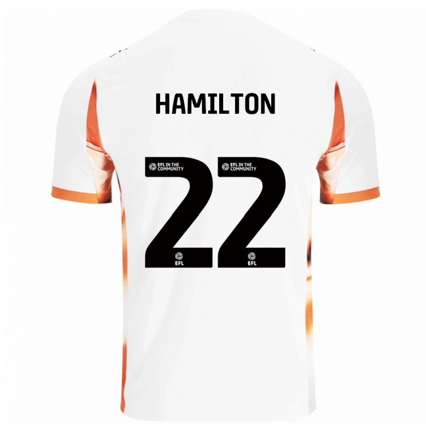 Danxen Dames Cj Hamilton #22 Wit Oranje Zwart Uitshirt Uittenue 2025/26 T-Shirt