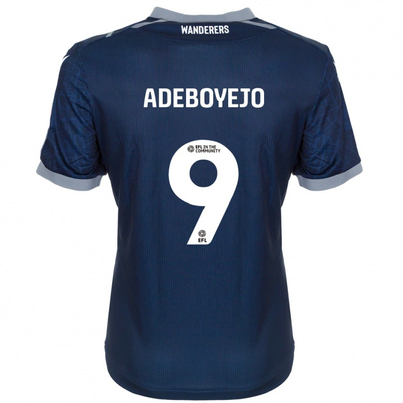 Danxen Dames Victor Adeboyejo #9 Marine Grijs Uitshirt Uittenue 2025/26 T-Shirt