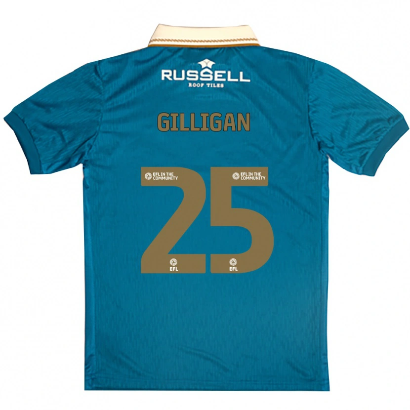 Danxen Dames Ciaran Gilligan #25 Hemelsblauw Wit Uitshirt Uittenue 2025/26 T-Shirt