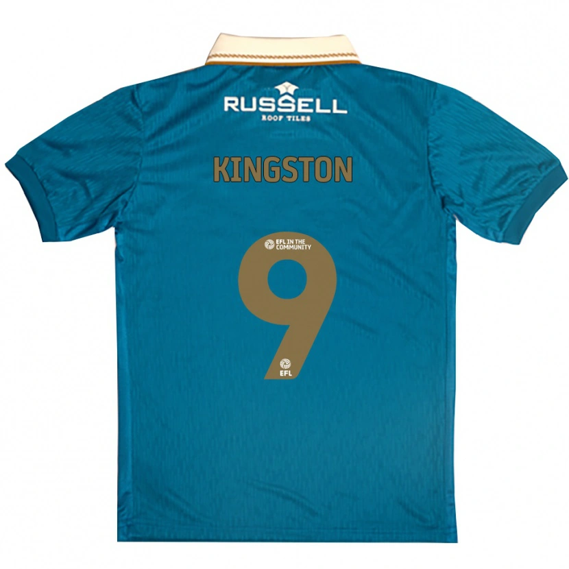 Danxen Dames Steph Kingston #9 Hemelsblauw Wit Uitshirt Uittenue 2025/26 T-Shirt