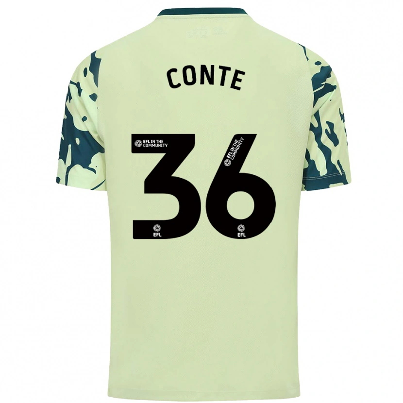 Danxen Dames Raheem Conte #36 Donkergroen Uitshirt Uittenue 2025/26 T-Shirt