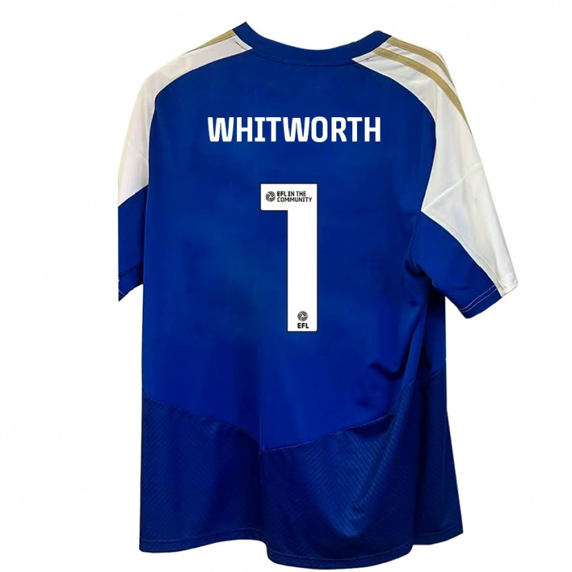 Danxen Dames Joe Whitworth #1 Blauw Wit Goud Uitshirt Uittenue 2025/26 T-Shirt