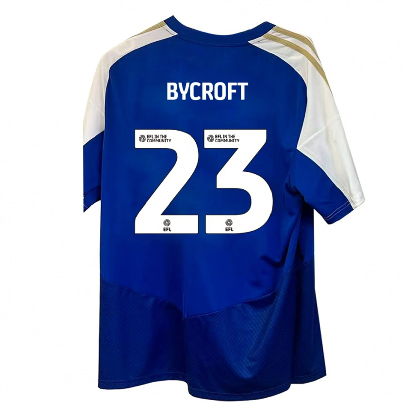 Danxen Dames Jack Bycroft #23 Blauw Wit Goud Uitshirt Uittenue 2025/26 T-Shirt