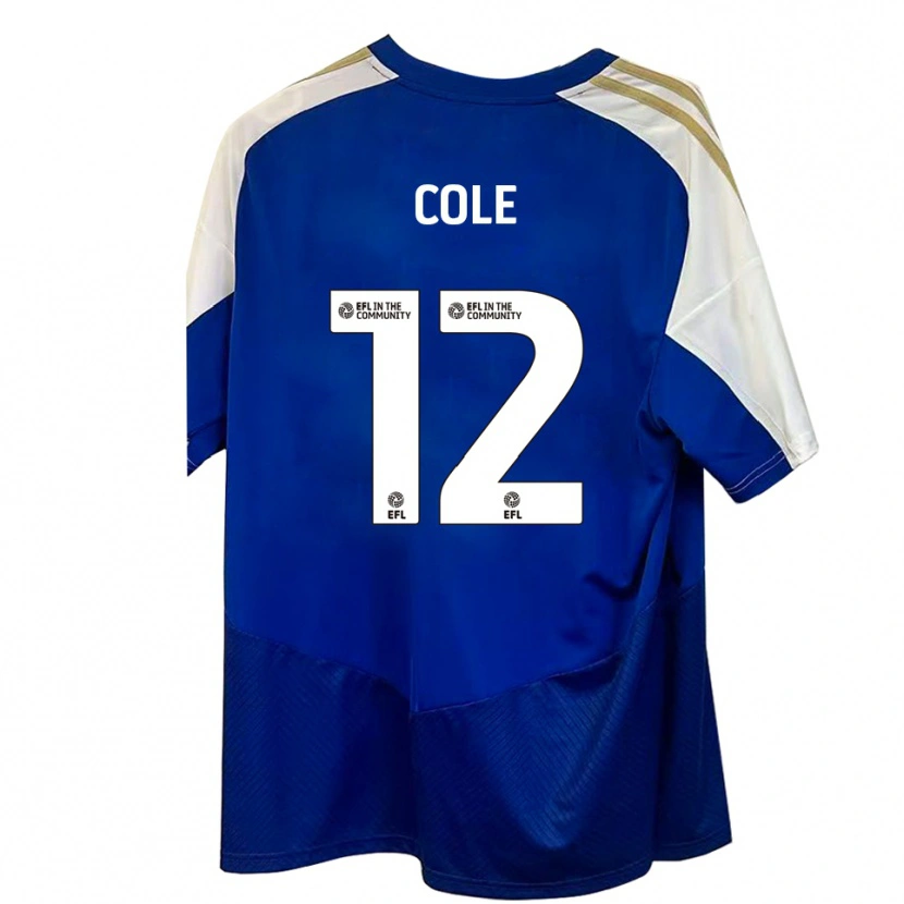 Danxen Dames Reece Cole #12 Blauw Wit Goud Uitshirt Uittenue 2025/26 T-Shirt
