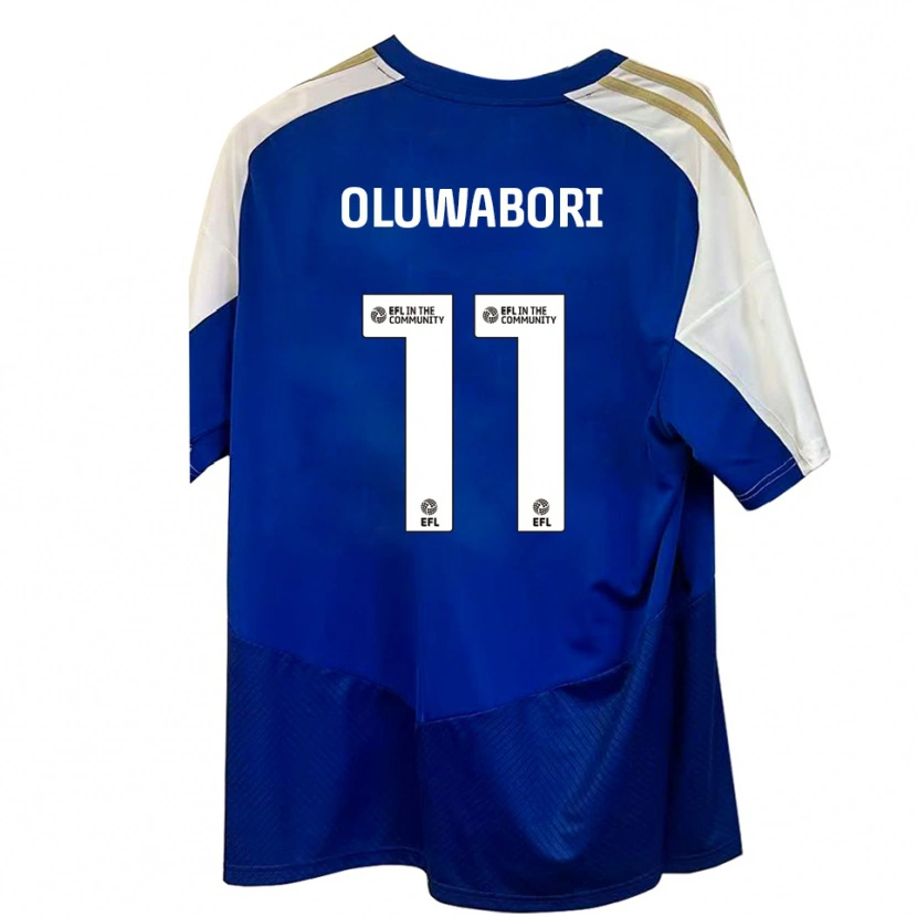 Danxen Dames Andrew Oluwabori #11 Blauw Wit Goud Uitshirt Uittenue 2025/26 T-Shirt