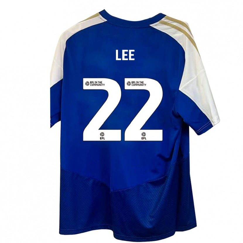 Danxen Dames Harry Lee #22 Blauw Wit Goud Uitshirt Uittenue 2025/26 T-Shirt