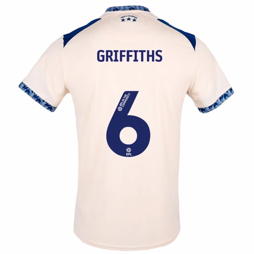Danxen Dames Lauren Griffiths #6 Gebroken Wit Marine Uitshirt Uittenue 2025/26 T-Shirt