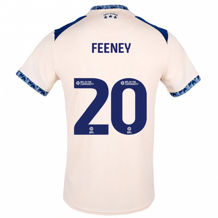 Danxen Dames Josh Feeney #20 Gebroken Wit Marine Uitshirt Uittenue 2025/26 T-Shirt
