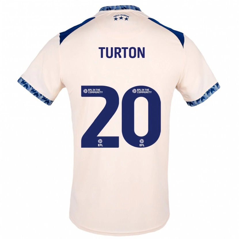 Danxen Dames Ollie Turton #20 Gebroken Wit Marine Uitshirt Uittenue 2025/26 T-Shirt
