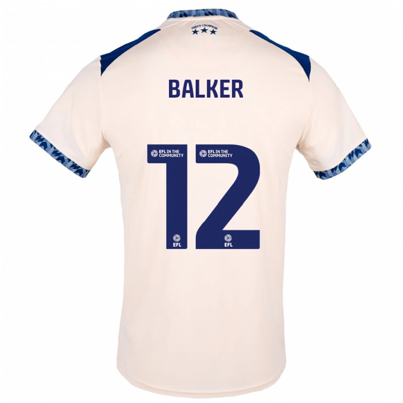 Danxen Dames Radinio Balker #12 Gebroken Wit Marine Uitshirt Uittenue 2025/26 T-Shirt