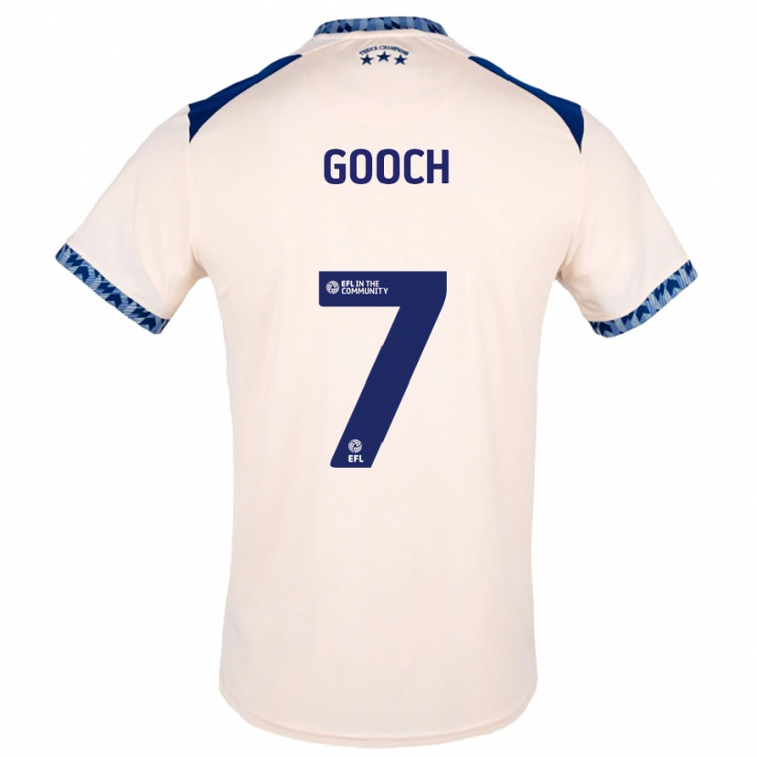 Danxen Dames Lynden Gooch #7 Gebroken Wit Marine Uitshirt Uittenue 2025/26 T-Shirt