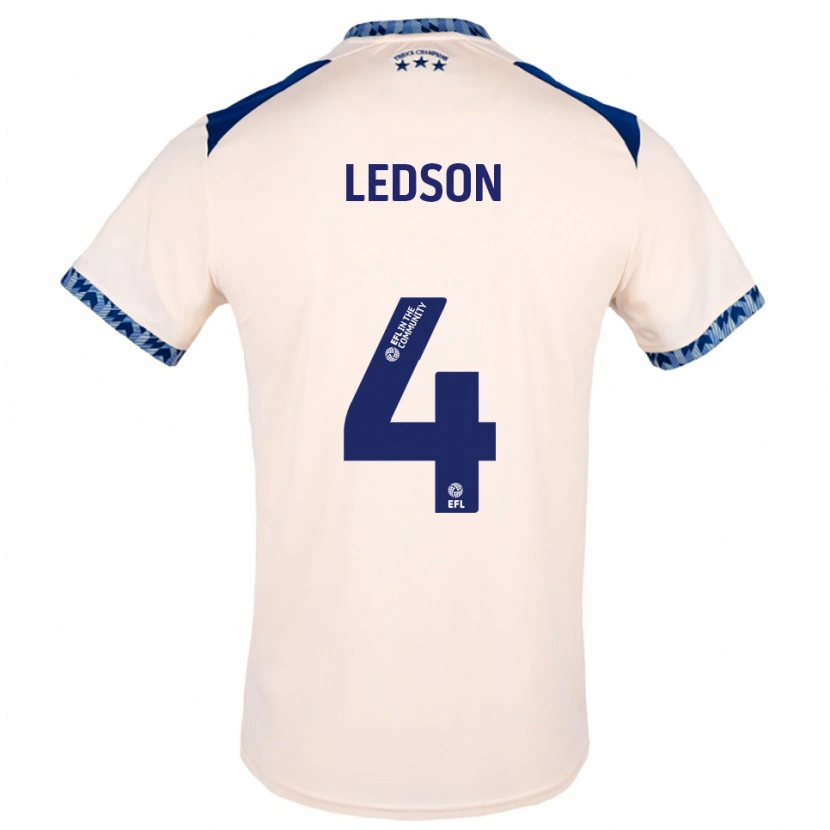 Danxen Dames Ryan Ledson #4 Gebroken Wit Marine Uitshirt Uittenue 2025/26 T-Shirt