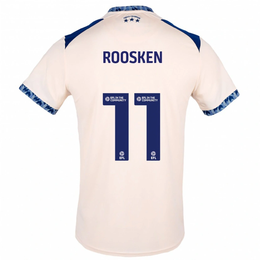 Danxen Dames Ruben Roosken #11 Gebroken Wit Marine Uitshirt Uittenue 2025/26 T-Shirt
