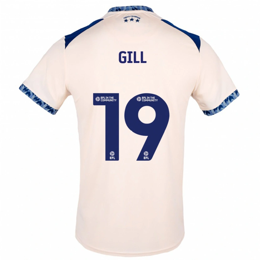 Danxen Dames Charlotte Gill #19 Gebroken Wit Marine Uitshirt Uittenue 2025/26 T-Shirt