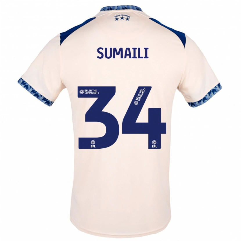 Danxen Dames Falone Sumaili #34 Gebroken Wit Marine Uitshirt Uittenue 2025/26 T-Shirt