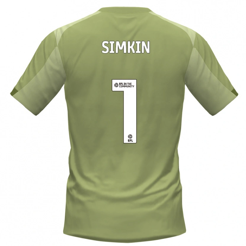Danxen Dames Tommy Simkin #1 Salie Champagne Uitshirt Uittenue 2025/26 T-Shirt