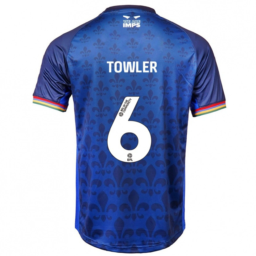 Danxen Dames Ryley Towler #6 Blauw Marine Uitshirt Uittenue 2025/26 T-Shirt