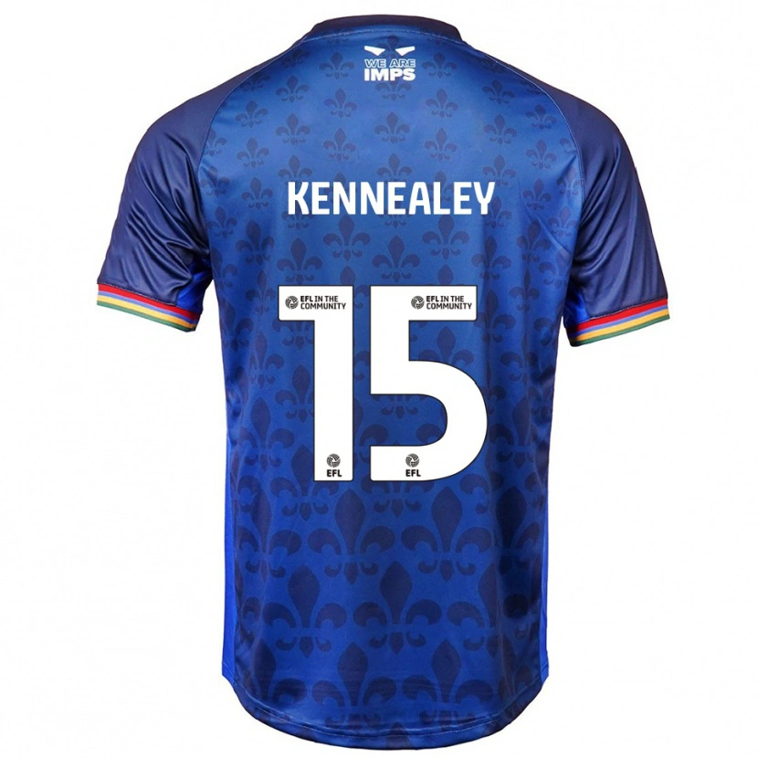 Danxen Dames Josh Kennealey #15 Blauw Marine Uitshirt Uittenue 2025/26 T-Shirt