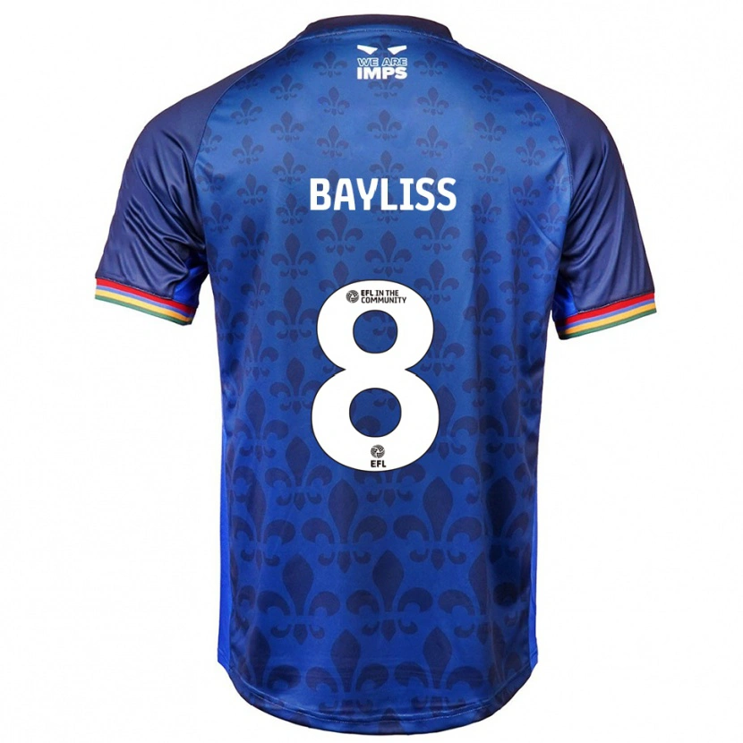 Danxen Dames Tom Bayliss #8 Blauw Marine Uitshirt Uittenue 2025/26 T-Shirt