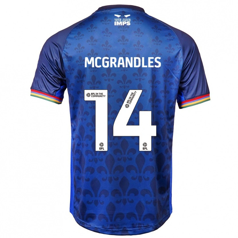 Danxen Dames Conor Mcgrandles #14 Blauw Marine Uitshirt Uittenue 2025/26 T-Shirt