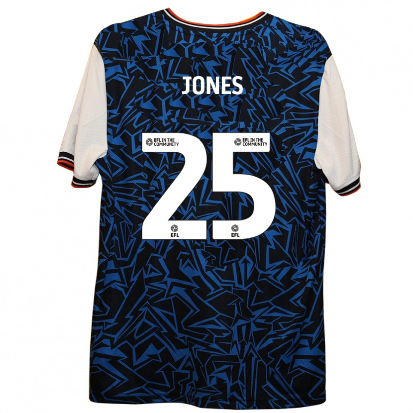 Danxen Dames Isaiah Jones #25 Blauw Zwart Wit Uitshirt Uittenue 2025/26 T-Shirt
