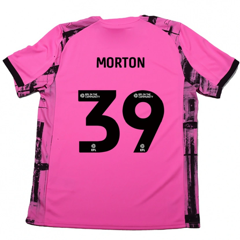 Danxen Dames Callum Morton #39 Roosrood Zwart Uitshirt Uittenue 2025/26 T-Shirt