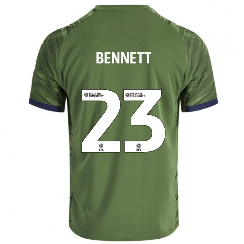 Danxen Dames Renai Bennett #23 Groen Wit Uitshirt Uittenue 2025/26 T-Shirt
