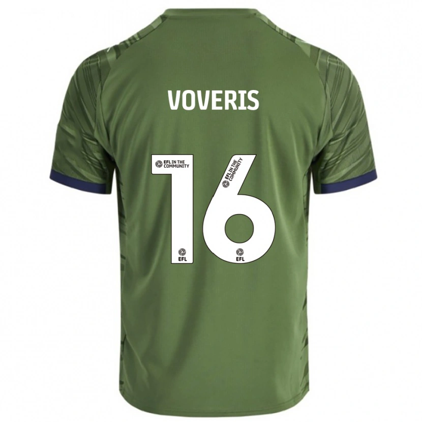 Danxen Dames Airidas Voveris #16 Groen Wit Uitshirt Uittenue 2025/26 T-Shirt