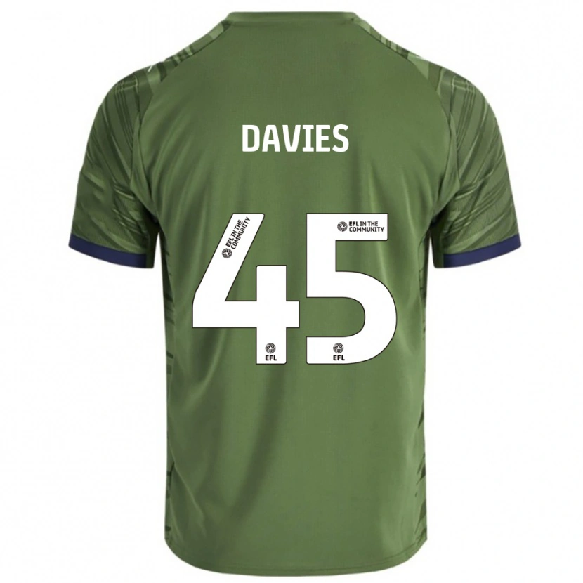 Danxen Dames Joe Davies #45 Groen Wit Uitshirt Uittenue 2025/26 T-Shirt