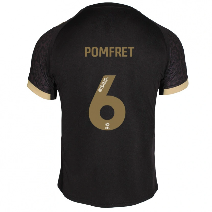 Danxen Dames Taya Pomfret #6 Zwart Goud Uitshirt Uittenue 2025/26 T-Shirt