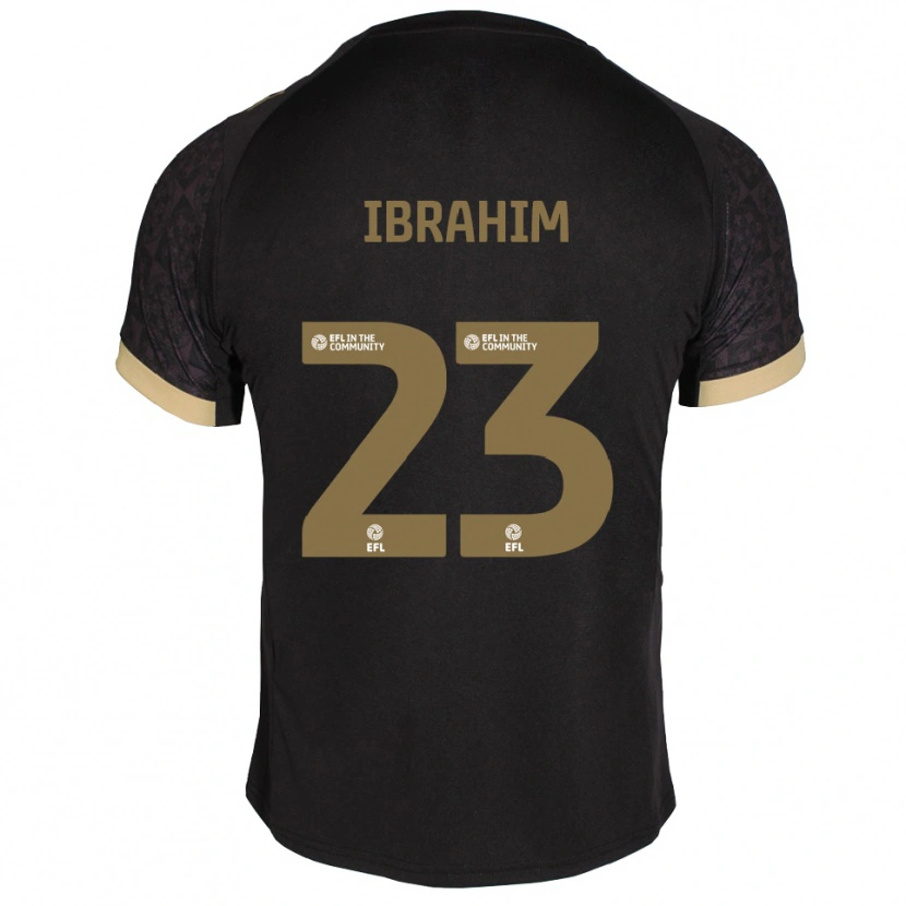 Danxen Dames Bradley Ibrahim #23 Zwart Goud Uitshirt Uittenue 2025/26 T-Shirt