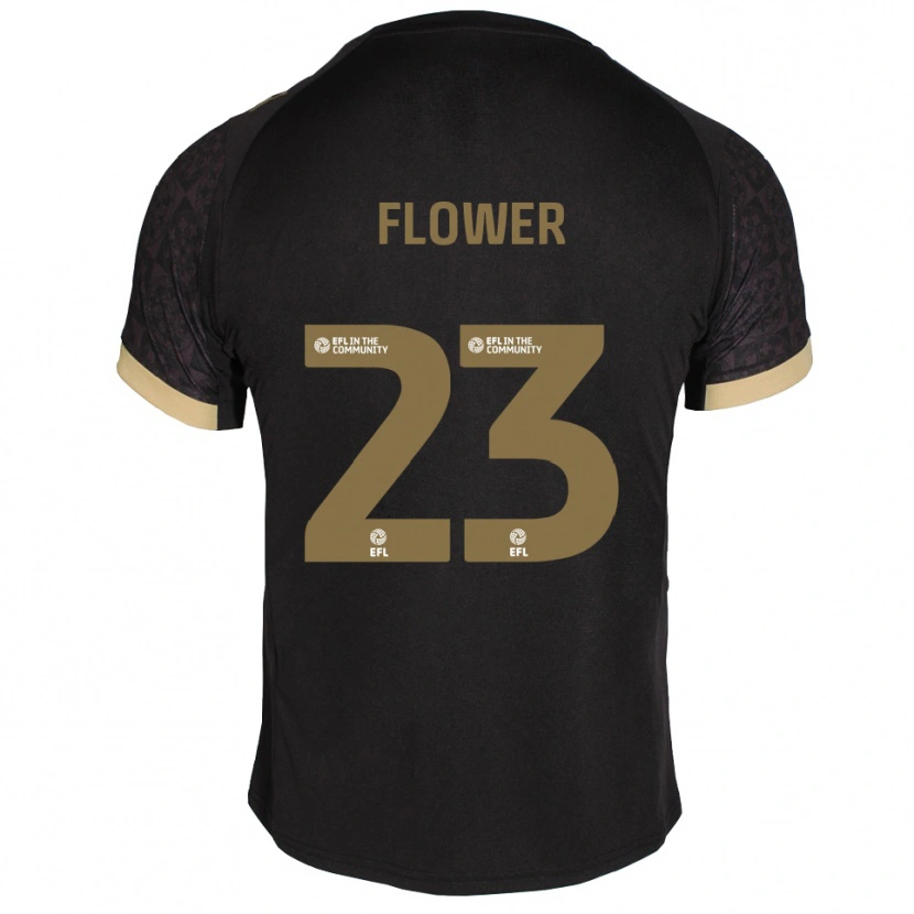 Danxen Dames Jack Flower #23 Zwart Goud Uitshirt Uittenue 2025/26 T-Shirt