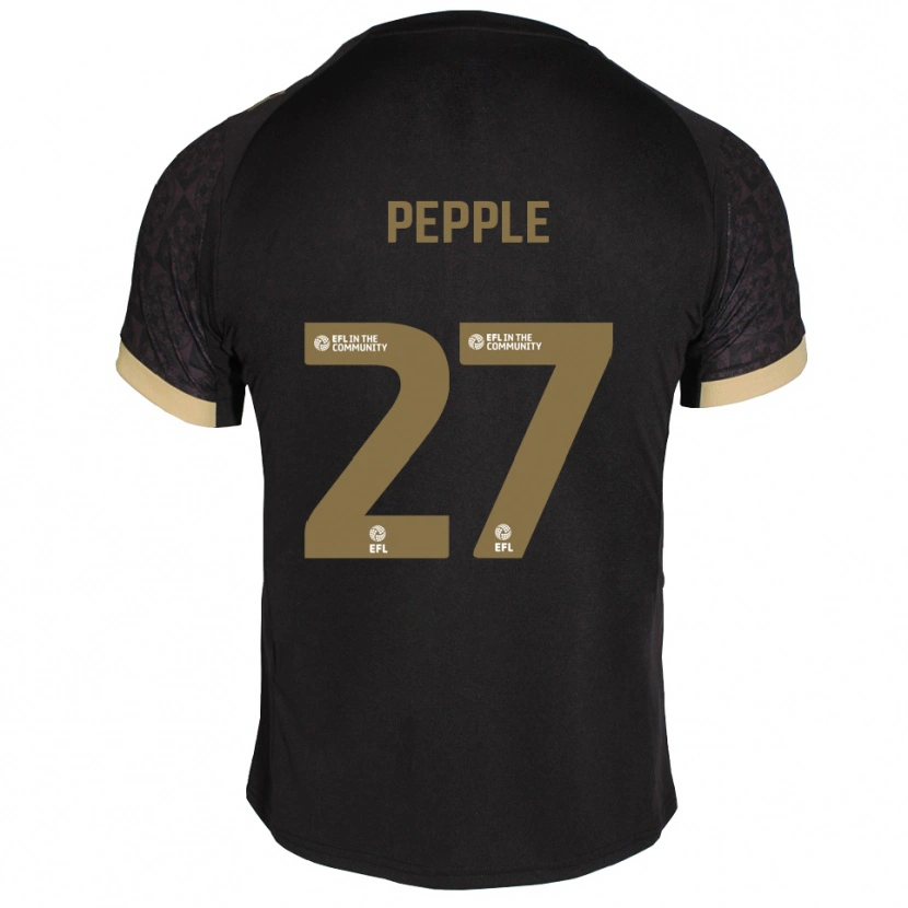 Danxen Dames Aribim Pepple #27 Zwart Goud Uitshirt Uittenue 2025/26 T-Shirt