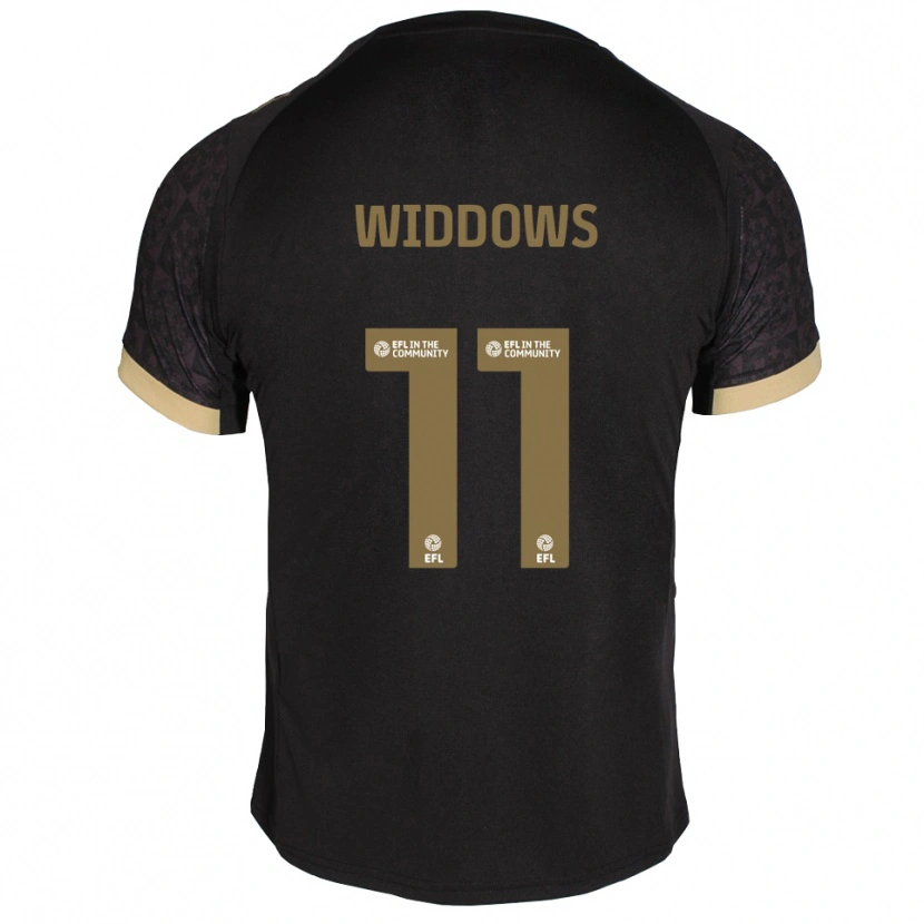 Danxen Dames Jade Widdows #11 Zwart Goud Uitshirt Uittenue 2025/26 T-Shirt