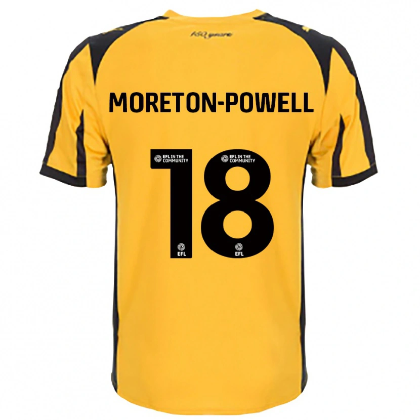 Danxen Dames Erin Moreton-Powell #18 Oranje Zwart Uitshirt Uittenue 2025/26 T-Shirt