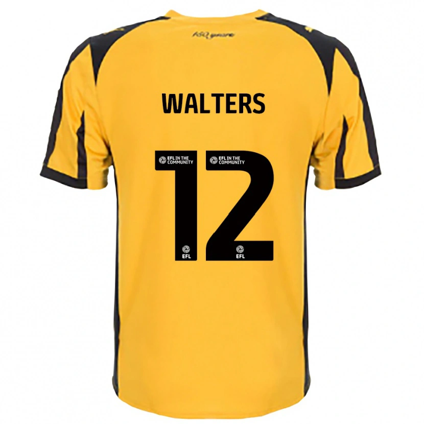 Danxen Dames Rhys Walters #12 Oranje Zwart Uitshirt Uittenue 2025/26 T-Shirt