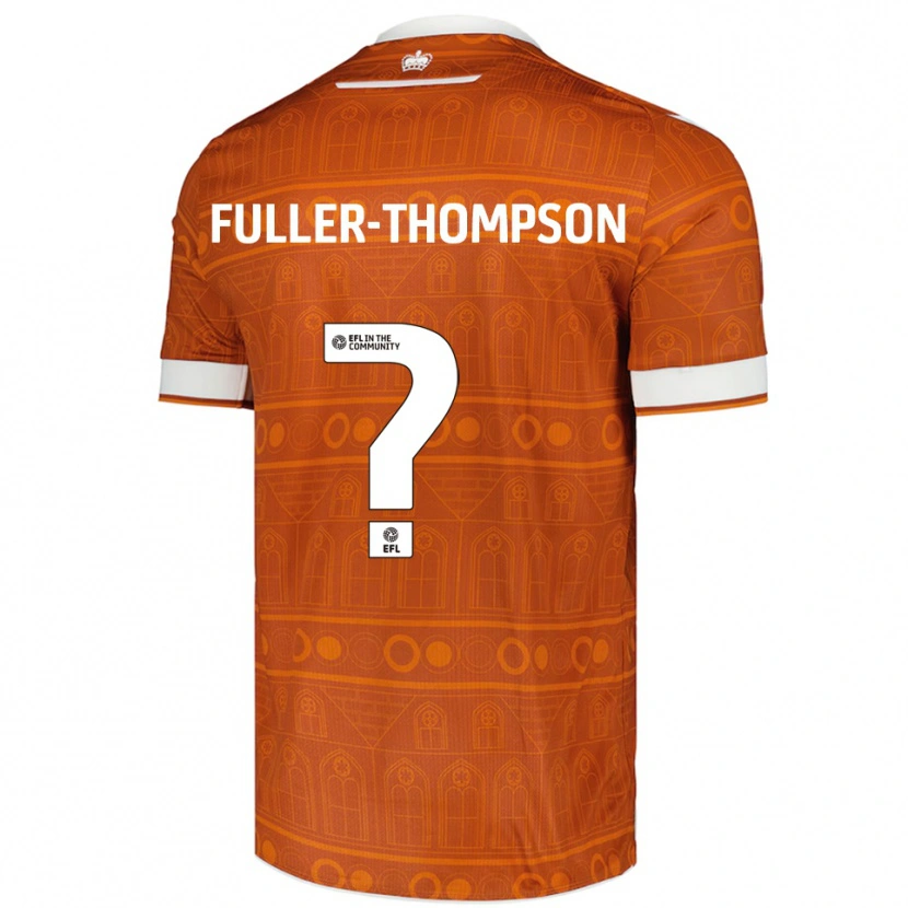 Danxen Dames Kallum Fuller-Thompson #0 Oranje Wit Uitshirt Uittenue 2025/26 T-Shirt