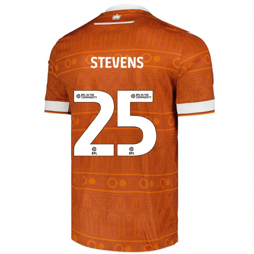 Danxen Dames Jack Stevens #25 Oranje Wit Uitshirt Uittenue 2025/26 T-Shirt
